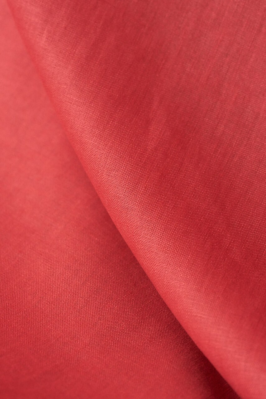 1 Yard Honeysuckle Pure Linen Fabric 5.5 Oz, Stone Washed Midweight 54 Inch Solid Weave